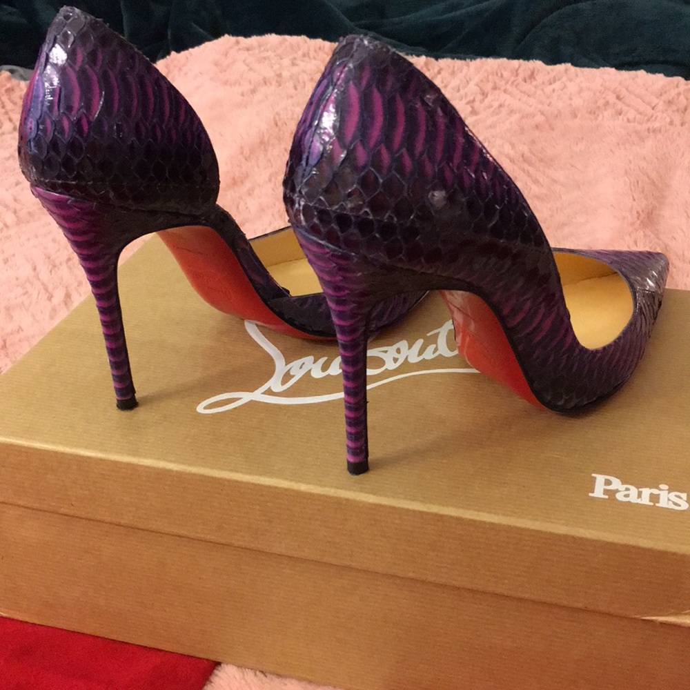 Louis Vuitton Iriza 100 Watersnake Rocaille Heels